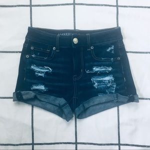 ✰ american eagle denim hi-rise shorts